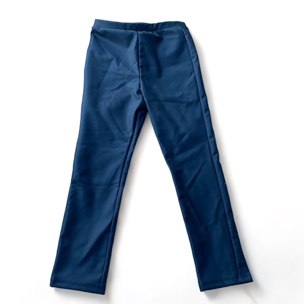 Zara NWOT Black Faux Leather Leggings - Size 4/5 Years